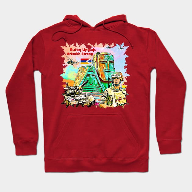 Artsakh Strong Hoodie by doniainart